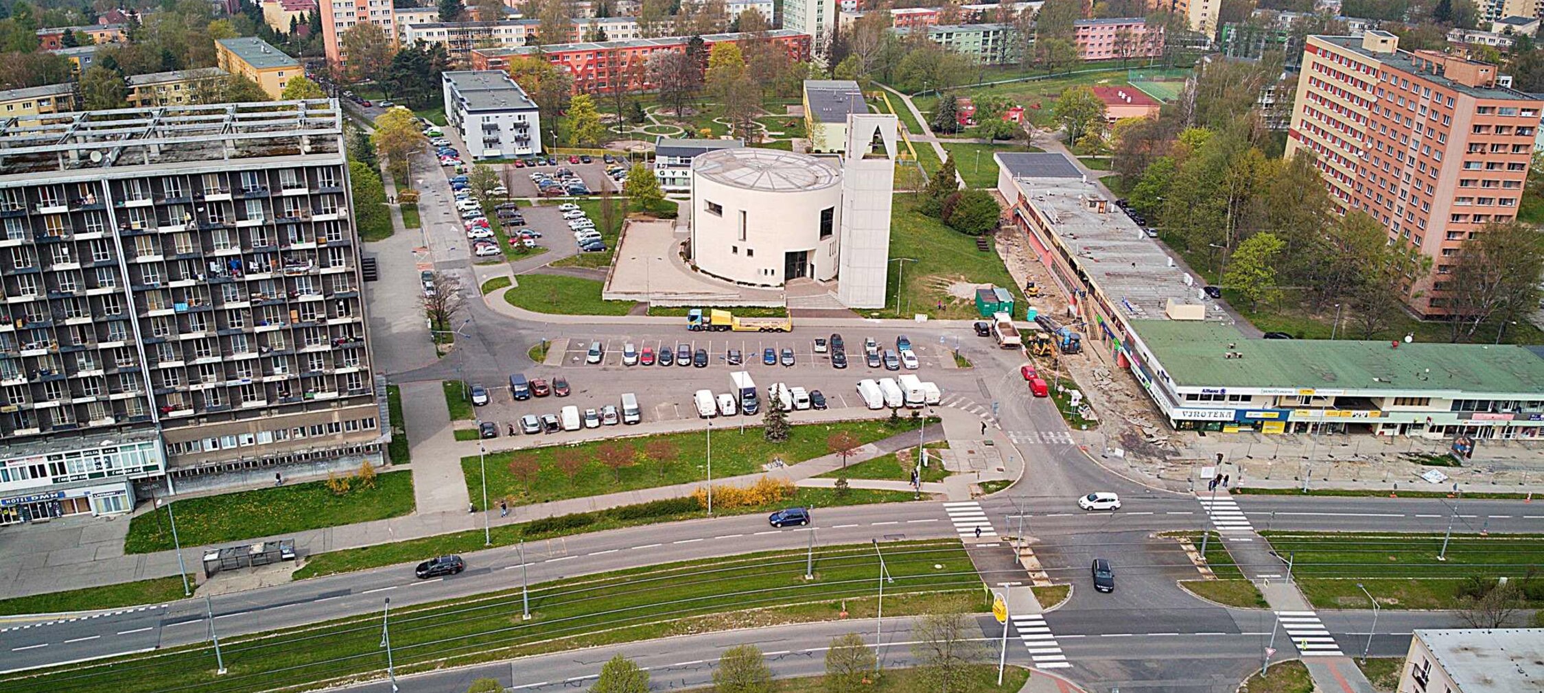 Proměna okolí kostela sv. Ducha zahrne i zlepšení dopravní situace v lokalitě